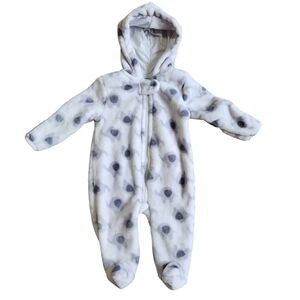 3/$15 Cutie Pie One Piece Faux Fur Bunting - 0-3 months